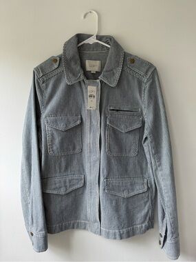 LOFT Railroad Stripe Utility Jacket